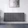 Marbella Anthracite Single Oval Panel Radiator 600x1440mm