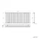 Marbella Matt Black Single Oval Panel Radiator 600x1440mm