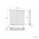 Marbella Matt Black Double Oval Panel Radiator 600x600mm