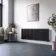 Marbella Matt Black Double Oval Panel Radiator 600x1620mm