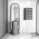 Palermo Anthracite Designer Heated Towel Rail 800x600mm