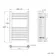 Barcelona Brushed Brass Straight Heated Towel Rail 650x400mm