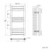 Barcelona Brushed Brass Straight Heated Towel Rail 800x400mm