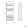 Barcelona Brushed Brass Straight Heated Towel Rail 1200x500mm