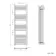 Barcelona Brushed Brass Straight Heated Towel Rail 1600x500mm