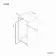 Vienna Easy Clean 8mm Hinged Shower Door 900mm