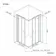 London Matt Black 6mm Corner Entry Shower Enclosure 900x900mm
