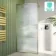 Munich Fluted Effect Brushed Brass Easy Clean 8mm Wet Room Shower Glass Panel 1000mm