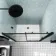 London Matt Black Grid 6mm Sliding Shower Door 1200mm