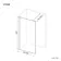 Munich Fluted Effect Matt Black Framed Easy Clean 8mm Wet Room Shower Glass Panel 700mm