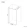 Munich Brushed Brass with Mesh Effect 8mm Wet Room Shower Glass Panel 1000mm