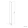 Munich Fluted Effect Matt Black Framed Easy Clean 8mm Pivotal Wet Room Shower Glass Return Panel 250mm