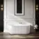 Barnet 1500mm Fluted Back To Wall Bath