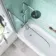 Geneva Easy Clean 6mm Bath Screen - 800mm
