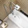 Linz Easy Clean 6mm Chrome Bath Screen - 800mm
