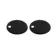 60.6mm Matt Black Toilet Seat Round Hinge Cover Caps