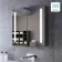 Emielia Battery Powered Illuminated LED Mirror Cabinet 600x600mm