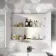 Gloss White Mirror Cabinet 800mm