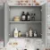 Stone Grey Mirror Cabinet 600mm