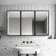 Mia Black Framed Illuminated LED Mirror Cabinet 710x1200mm