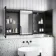 Mia Black Framed Illuminated LED Mirror Cabinet 710x1200mm