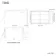 Aurora Matt Black Mirror Cabinet 700x1000mm