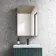 Esme Matt Black Recessed Mirror Cabinet 700x500mm