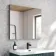 Esme Matt Black Recessed Mirror Cabinet 700x800mm