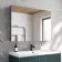 Esme Matt Black Recessed Mirror Cabinet 700x1000mm