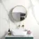 Mollie Matt Brass Round Mirror Cabinet 500mm