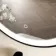 Delilah Black Framed Round Illuminated LED Mirror 500mm