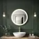 Delilah Brushed Brass Round Illuminated LED Mirror 600mm