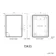Mila Black Framed Illuminated LED Mirror 800x600mm