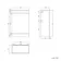 Mersey Gloss White Slimline Back To Wall Toilet Unit 500mm