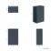 Capri Navy Blue Back To Wall Toilet Unit 500mm