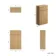 Sicily Fluted Country Oak 500 Toilet Unit