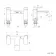 Lune Brushed Brass Basin & Bath Mixer Tap Set