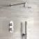 Ballina Premium Chrome Round Thermostatic Shower Set - 200mm Head & Hand Shower