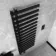 Palermo Electric Matt Black Designer Heated Towel Rail 1600x600mm