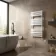 Santorini Electric White Flat Panel Heated Towel Rail 1200x600mm