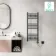 Barcelona Electric Anthracite Straight Heated Towel Rail 1000x400mm