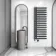 Palermo Electric Anthracite Designer Heated Towel Rail 1600x600mm