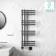 Madrid Electric Anthracite Designer Heated Towel Rail 1200x450mm