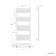 Barcelona Electric Brushed Brass Straight Heated Towel Rail 1400x600mm