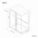 Stockholm Matt Black Easy Clean 8mm Frameless Sliding Shower Enclosure 1100x800mm