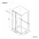 Hamburg Matt Black Easy Clean 8mm Sliding Shower Enclosure 1000x800mm - Easy Fix