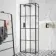 Munich Matt Black Grid 8mm Wet Room Shower Glass 700mm & 250mm Return Panel