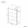 Munich Matt Black Grid 8mm Wet Room Shower Glass 700mm & 250mm Pivotal Return Panel
