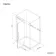 Helsinki Matt Black Premium Easy Clean 8mm Hinged Shower Enclosure 1400x900mm
