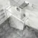 Copenhagen Easy Clean 8mm Walk Through Wet Room Shower Glass Panel 1200mm & 250mm Return Panel